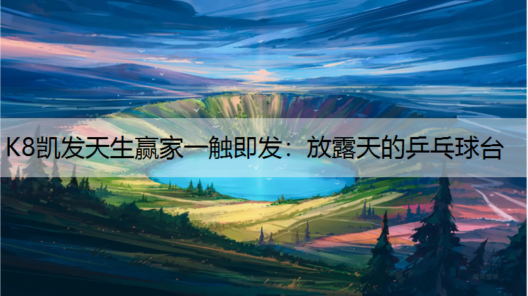 放露天的乒乓球台